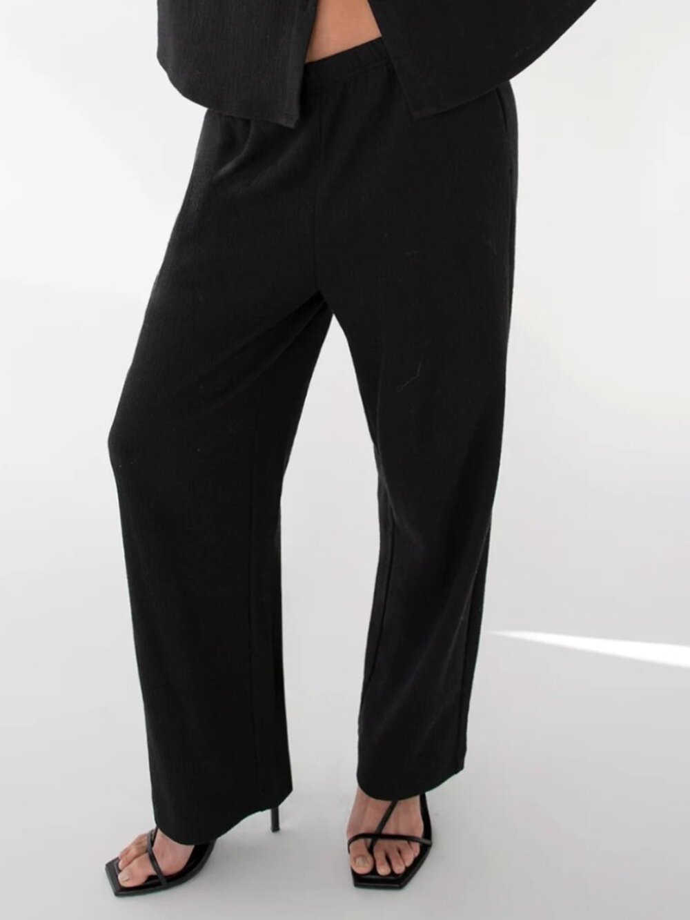 Oak+Fort Elastic Waist Pants - Black - Women's XS